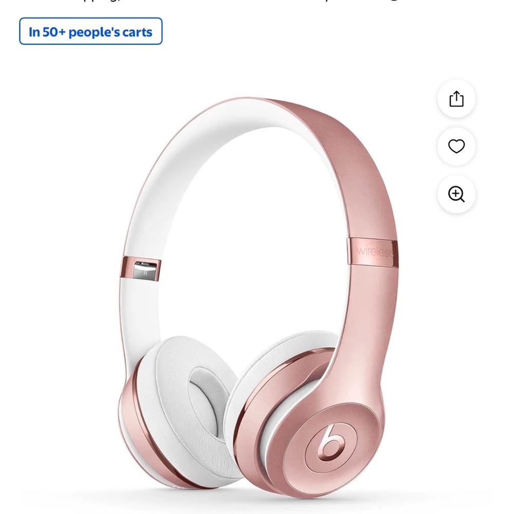 Beats Wireless Headphones in Rose Gold
